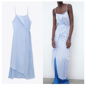 ZARA Powder Blue Gauze Dress